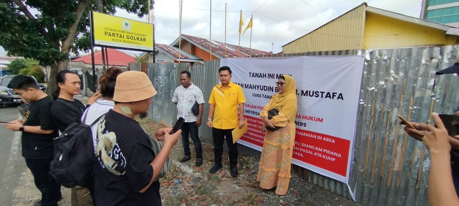 Sengketa Lahan Kantor DPD Partai Golkar Kota Bengkulu, Aan Julianda: Klaim Ahli Waris Tampa Dasar Yang Jelas