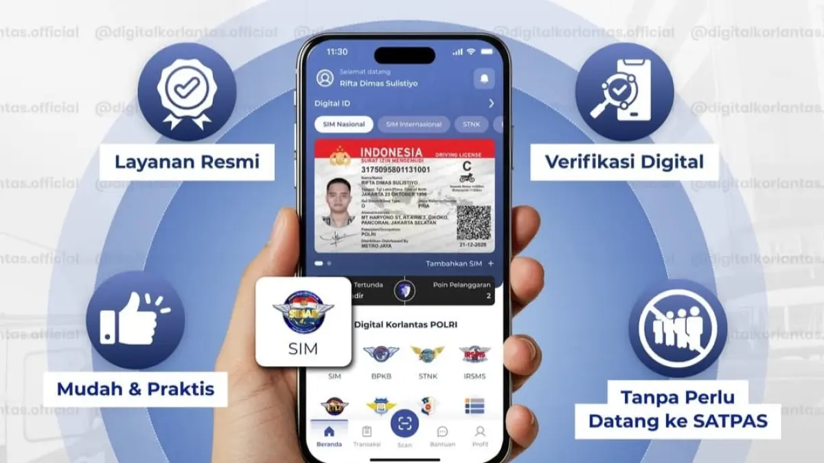 Korlantas Polri Luncurkan SIM Digital, Begini Cara Buatnya