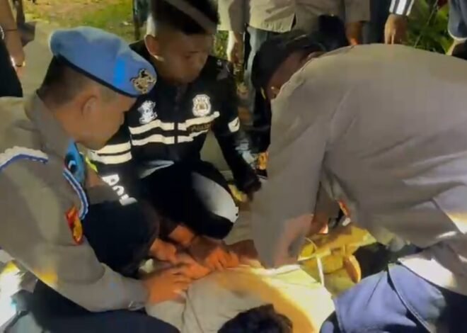 Patroli Tengah Malam Bikin Geger! Pria Diduga Mabuk Bawa Cambuk Ekor Pari & Mainan Senpi Diamankan Polisi