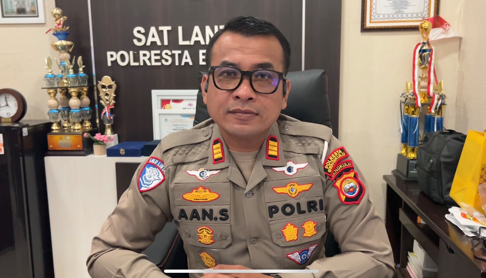 Kasat Lantas Polresta Bengkulu, AKP Aan Setiawan
